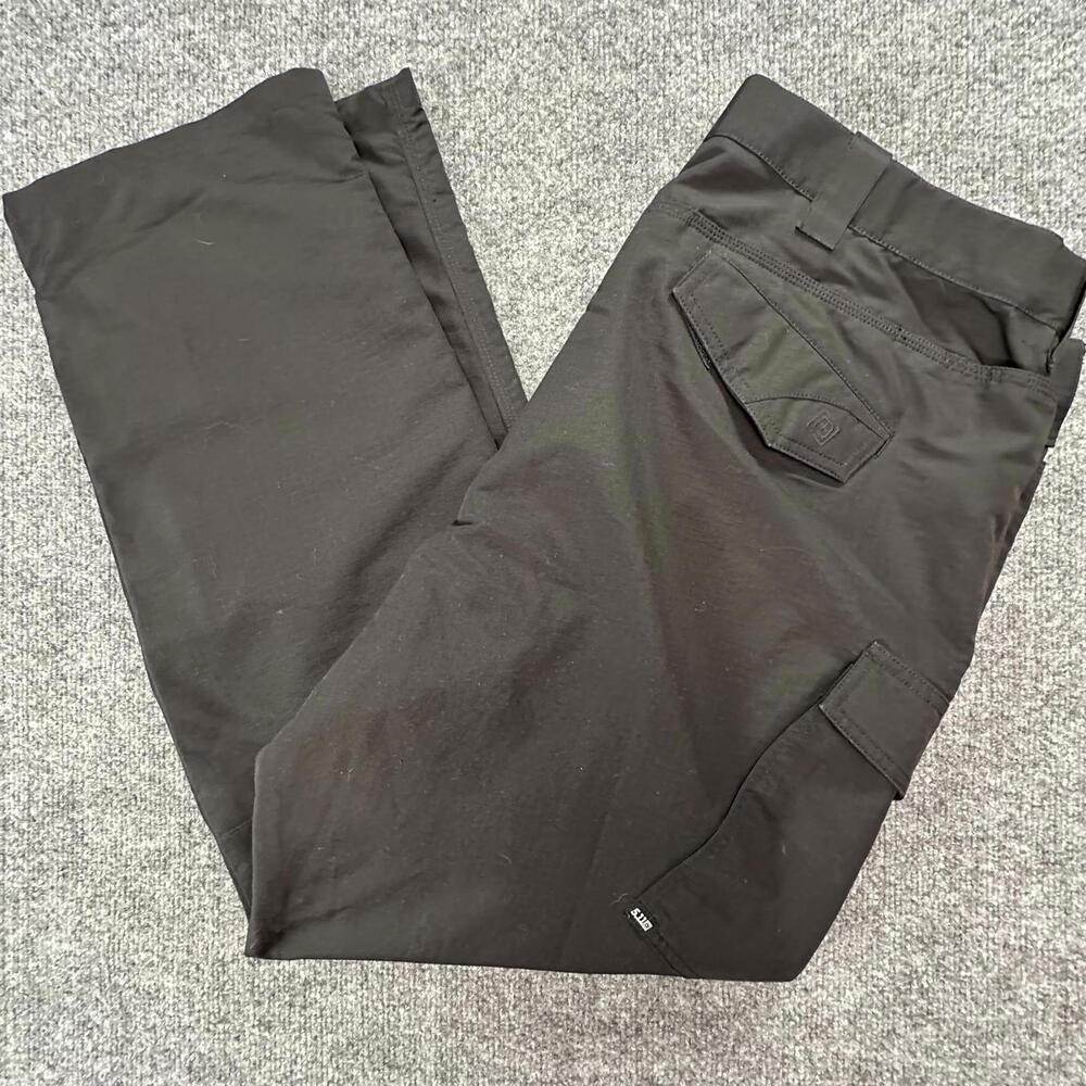 5.11 Tactical Mens Black Ripstop Cargo Pants 42x32 Outdoor Work Trousers 406